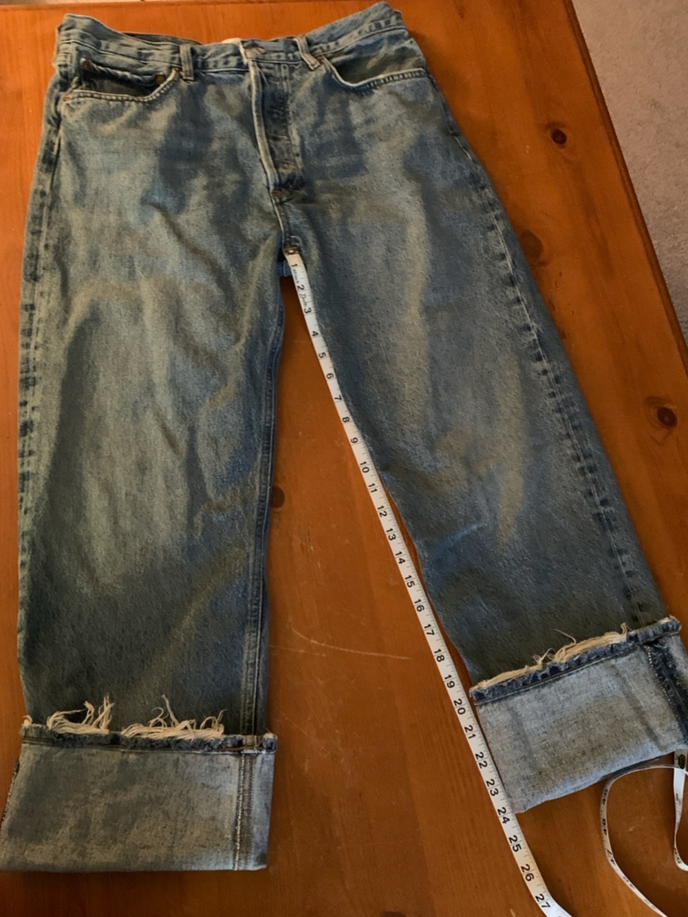 AGOLDE FRAN LOW SLUNG STRAIGHT CUFFED JEANS - Picture 5 of 11